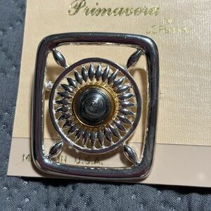Vintage Primavera Silver and Gold Brooch